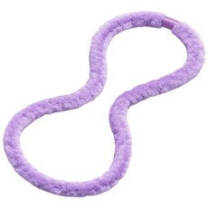 부드럽고 뱃살끼지 않는 풀커버 무소음 고탄성 소프트 개미허리 훌라후프, 1개, 퍼플, 1.5kg