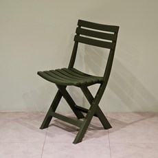 하프만가구 튼튼한 플라스틱 실내외 겸용 접이식 아이비 의자, 그린, 1개