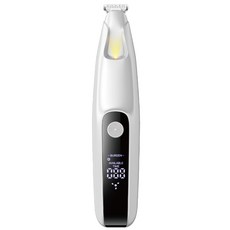 수린펫 저소음 애견 클리퍼 강아지 고양이 발바닥 바리깡 LED, 1개, 화이트
