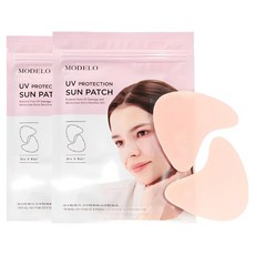 모델로 와이드 썬패치 자외선차단 골프 얼굴 눈밑 기미방지 UV차단패치 (2세트 10회분), 2개, 5g