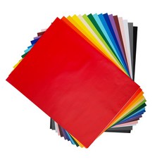 접착 단색 칼라시트지 유광 무광 4절지 (38cmx50cm) 낱장, 핑크