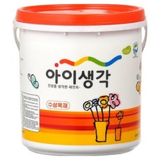 방문 삼화 가구 목재 싱크대 몰딩 아이생각 수성목재 친환경 반광, 화이트크림, 4L, 1개