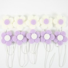 DIY 꽃다발재료 양모꽃 10송이, 10개, 퍼플