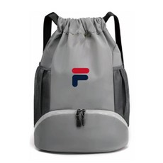 휠라 라이트 스트링 백팩 파크골프 가방, 그레이