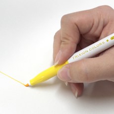 열펜 FRIXON COLOR (사인펜형), 1개, 노랑