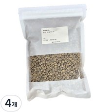 신선한 케냐 AA 키암부 커피 생두 뉴크롭, 500g, 4개