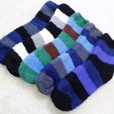 100% 국내생산 남성 수면양말 10켤레 부드럽고 따듯한 겨울 중목 보온 겨울 양말 조임없는 편한