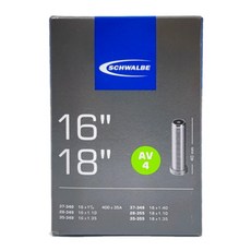 슈발베 튜브 AV4 16인치 18인치 겸용 슈레더 브롬톤튜브349 355, 1개