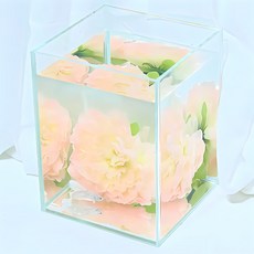 미미네아쿠아 베타 실크 플라워 베드 꽃침대 연핑크, 1개