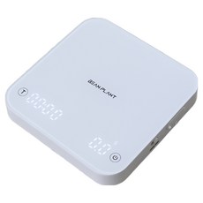 빈플랜트 커피저을 브릭 프로 핸드드립 에스프레소 커피머신 스케일, BP-CSB01, 화이트, 1kg