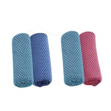 그니주니 아이스쿨링 쿨타올 스포츠타올 2P, 스카이블루+핑크