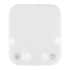 아쿠바 커피저울 Glowgram 글로우그램 초고속 반응속도 유속 시각화 핸드드립 화이트, 1kg