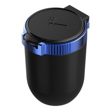 아세티 차량용 재떨이 원터치 LED 냄새차단, 1개, 블루