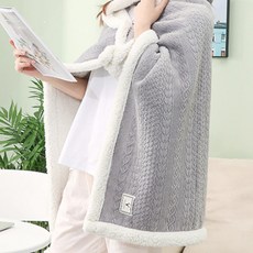 LUCHE 포근한 극세사 양털 무릎담요 사무실 차량 겸용130x80cm