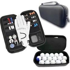 셀렉트디 올인원 대형 골프 골프공 볼 파우치 케이스 주머니 수납 방수 파크, 1개, 블랙