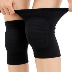 앤로이드 쿠션 스판 무릎 보호대 요가 헬스 등산, 블랙, 2개