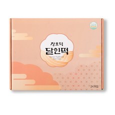 장호덕달인떡 찹쌀떡 혼합 8종 24개입 1박스 개별포장 선물세트, 24개, 50g