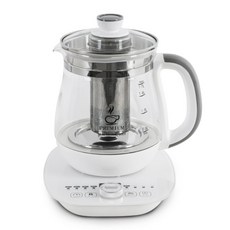 대웅모닝컴 무선 티포트 1.7L 유리 전기포트 차탕기 커피 보온 포트 304스텐 차망 티메이커 24시간 보온