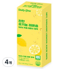 Daily One 鮮榨檸檬原汁隨身包, 4個, 350g