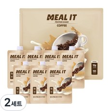 밀잇 식단관리 포켓형 단백질 쉐이크 커피맛, 280g, 2세트