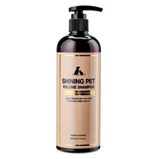 샤이닝펫 볼륨 강아지 샴푸 저자극 천연 로얄젤리 시어버터 함유, 1개, 350ml