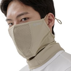 로히코 새부리형 자외선차단 스포츠 골프 마스크( 일체형 벨크로형 택1), 베이지