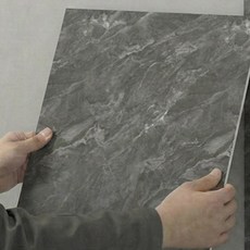 코어피스 붙이는 주방 데코 타일 시트지 12개, 그레이 대리석