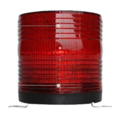 바론 쏠라 경광등 SM-911 피스식 자동점멸 125파이, RED, 1개