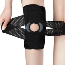 홈스토리즈 벨크로 스포츠 무릎 보호대 패드, 파워맥스 블랙, 2개