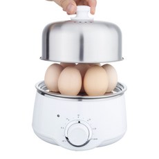 스웁스 타이머 계란찜기 다용도, 2단