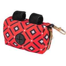 독스랩 강아지 풉백 파우치 배변 봉투 홀더, 풉백 파우치 - 레드, 1개