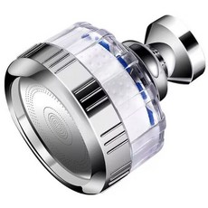 好安裝萬向可旋轉 透明可視 淨水器 廚房過濾 淋浴過濾器 安全健康, 1個, 韓國360°增壓過濾器(扁平)含濾芯