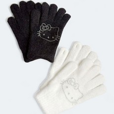 핫피스 고양이 앙고라 터치 장갑 어린이 겨울 장갑