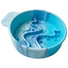 더룸 슬로우식기 강아지 고양이 급체방지 밥그릇, 1개, 밀크 소다