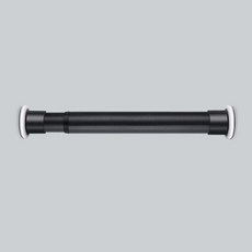 쿠웅샵 힘센 압축봉 커튼봉 직경 32mm, 블랙