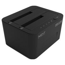 넥스트유 이지넷유비쿼터스 USB 3.0 2Bay 도킹스테이션, NEXTU 962DCU3[블랙], 1개