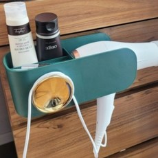 스위트빈 무타공 강력 접착 드라이기 거치대 FREE, 그린 골드, 1개