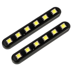 우리파파 오토바이 퀵보드 튜닝 LED라이트 파박이 싸이키 스트로브 5050 6LED, 화이트, 1개