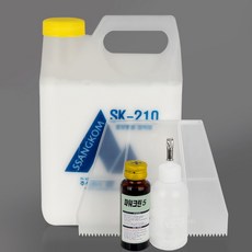 장판본드 용착제 시공구 장판 보수 시공 4종 세트, 장판본드+헤라+용착제+시공구, 1개