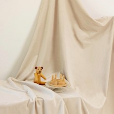 대성섬유 대폭 23칼라 스웨이드원단 천 배경천 무광벨벳원단 촬영배경 테이블보원단 융천 융원단 스프레드천 타로천, 2001 아이보리