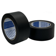 이음케이블 국산 댄스플로어 테이프 끈적임없는테이프 무광 PVC 50mmX30M 무대 암막 매트 카페트 바닥 라인 조인트 절연테이프 차량용 DIY, 흑색, 2개