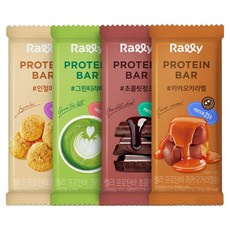 랠리 프로틴바 (초코 카라멜 그린티 인절미), 58g, 16개