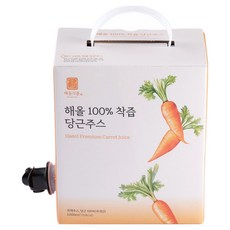 순수 당근 48.6개 착즙한 100% NFC 해올 당근주스, 1개, 3L