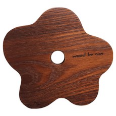 국내제작 우드냄비받침 예쁘고 휨 없는 냄비받침, 1개, 냄비받침 플라워 단품, C 탄화목