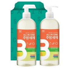 레인보우 올인원 주방세제 펌퍼용기타입 500gx2 베이킹소다 세스퀴소다 탄산소다 친환경세제 탈취제, 500g, 2개
