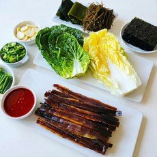 바른산지 포항 구룡포 햇 과메기 야채풀세트, 1세트, 과메기 5미(10쪽)+야채세트