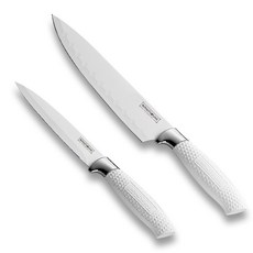 로얄티라인 스위스 2종 식도 + 과도 주방 칼 세트, 화이트, 1개