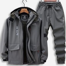 스타일닥터 남자 겨울 방수 항고 털 스지끼웨어 방한복세트 작업복 우주복 따듯한 정비복 아웃도어 레져영 상하복세트