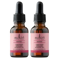 수킨 오가닉 로즈힙오일 Sukin Certified Organic Rose Hip Oil, 2개, 25ml