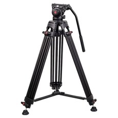 체리스팟 방송용 비디오 DSLR 카메라 삼각대 유압식 HDV-4000 헤드분리형, 가방포함